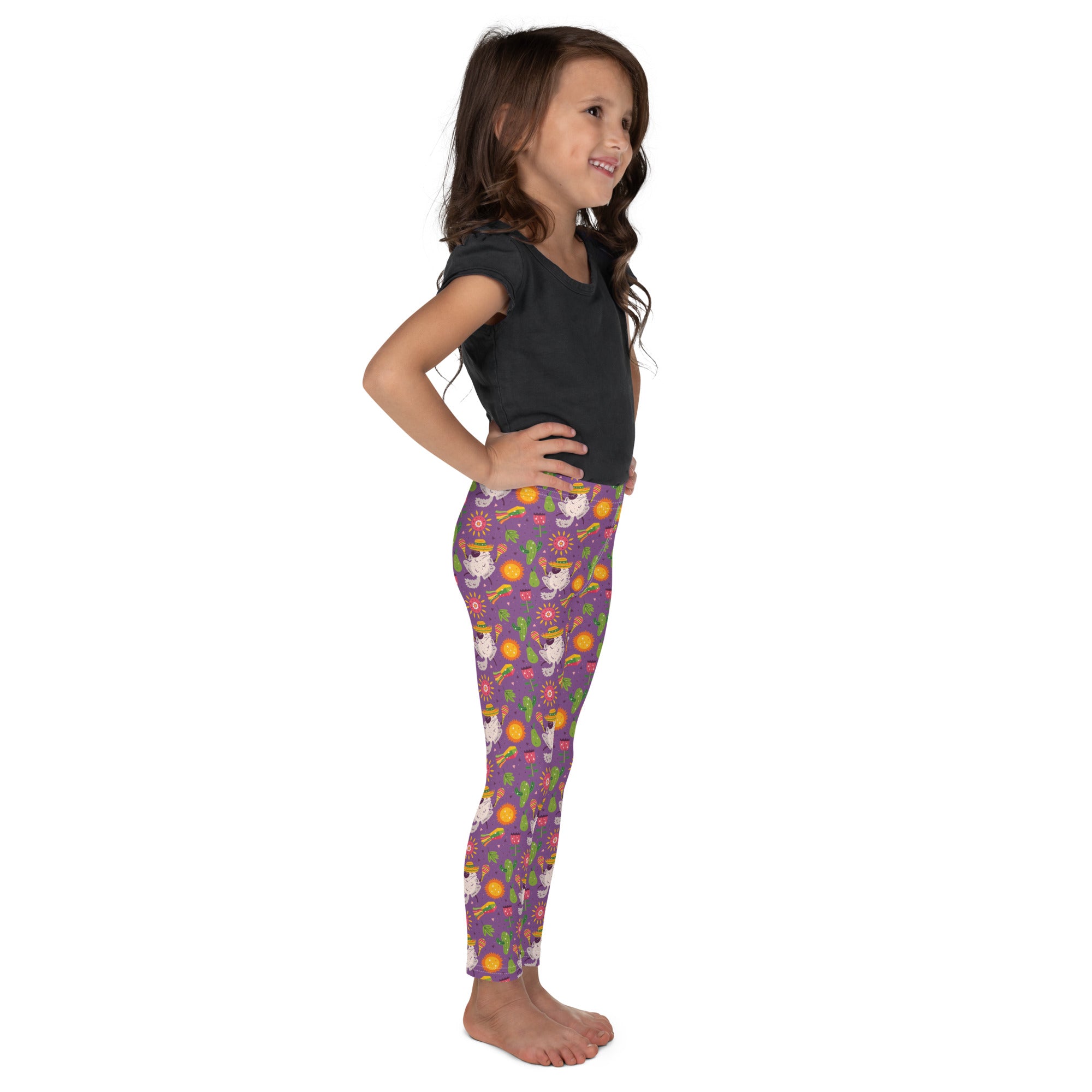 Festive Chinchillas Kid's Leggings (Ages 2 - 7)
